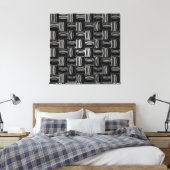 Keramisch tegelpatroonontwerp canvas afdruk (Insitu (Slaapkamer))