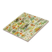 Keramisch tegelveld van bloemen tegeltje (Zijkant)