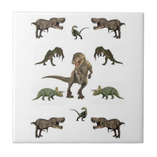 Keramisch Tile Dinosaur Tegeltje