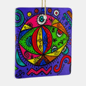 Keramisch vierkant keramisch ornament (Rechts)