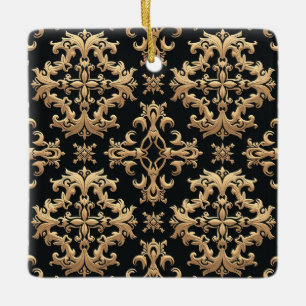 Keramisch vierkant ornament