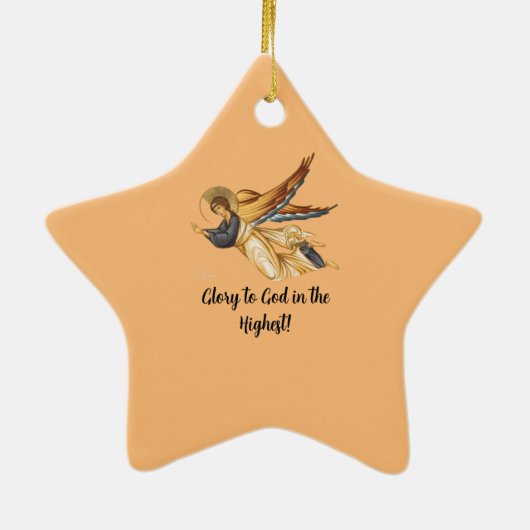 Keramisch vuurstervormig keramisch ornament (Achterkant)