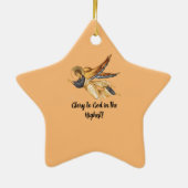 Keramisch vuurstervormig ornament (Achterkant)