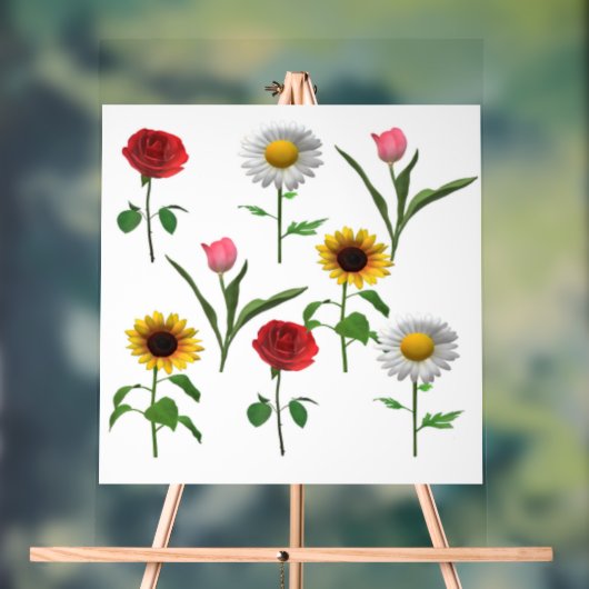 Keramisch zapeltegel 4,25 x 4,25, klein acryl bord (Neutraal)