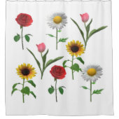 Keramisch zapeltegel 4,25 x 4,25, klein douchegordijn (Voorkant)