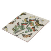 Keramische 6 inch tegel met vlinders tegeltje (Zijkant)