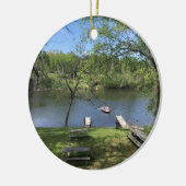 KERAMISCHE AANDUIDING "SUMMER IN THE LAKE" KERAMISCH ORNAMENT (Links)