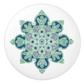 Keramische aantrekkingskracht/knop met groen medai keramische knop (Voorkant)