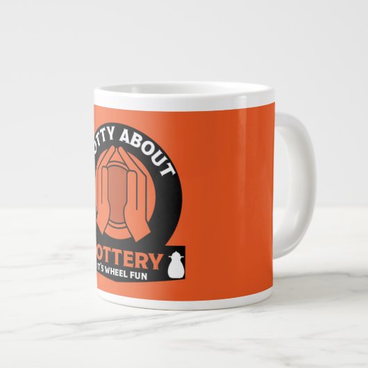 keramische aardewerk maker grote koffiekop (Voorkant rechts)