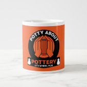 keramische aardewerk maker grote koffiekop (Voorkant)