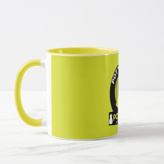 keramische aardewerk maker mok (Links)