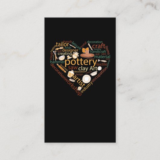 Keramische aardewerk voor aardewerk visitekaartje (Voorkant)