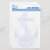   keramische anker briefpapier (Voorkant / Achterkant)