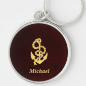  keramische anker-krakerleder sleutelhanger (Voorkant)