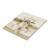 Keramische Antiek voor vliegtuigkeramiek Tegeltje (Zijkant)