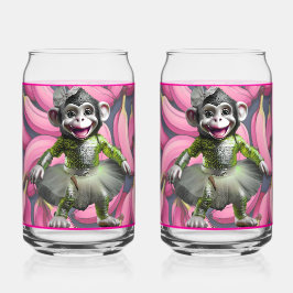 Keramische Apenfrisdrankglas Blikvorm Glas