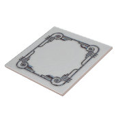 Keramische Art Deco Lijst Tegel. Tegeltje (Zijkant)