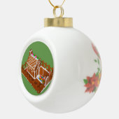 Keramische Bal Kerst Ornament Kerstman Huis (Rechts)