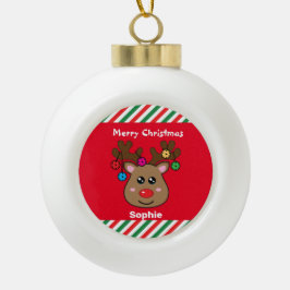 🎄 KERAMISCHE BAL ORNAMENT