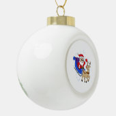 Keramische balkversiering bal ornament (Links)