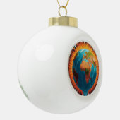 Keramische balkversiering bal ornament (Links)