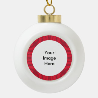 Keramische Ball Red Lijst Ornament! Bal Ornament
