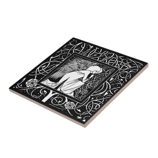 keramische ballingschap tegeltje (Zijkant)