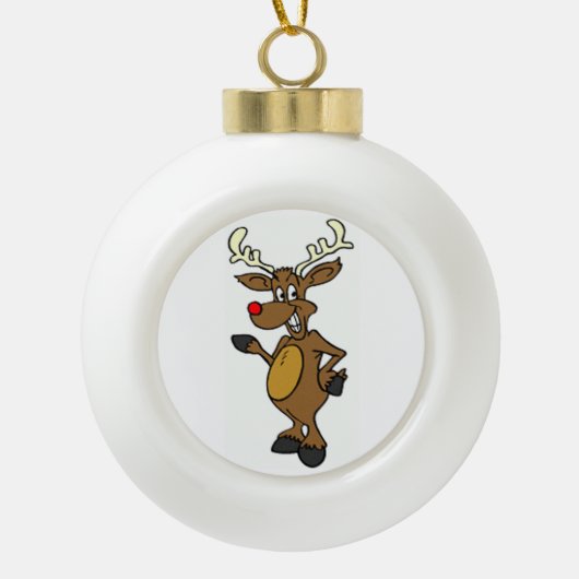 Keramische balversiering bal ornament (Voorkant)