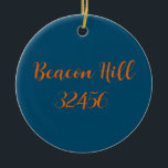 Keramische Beacon Hill-Forgotten Coast Ornament<br><div class="desc">Stijl: Ornament voor keramische cirkels Met een aangepast keramisch ornament brengt u veel meer vakantiewenk aan uw boom. Voeg familiefoto's, afbeeldingen en persoonlijke berichten toe aan beide zijden van dit ornament. Een streng gouden draad maakt het gemakkelijk om deze fantastische kluts op te hangen. Afmetingen: diameter: dikte: 0, 156 inch,...</div>