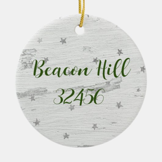 Keramische Beacon Hill-Forgotten Coast Ornament (Voorkant)