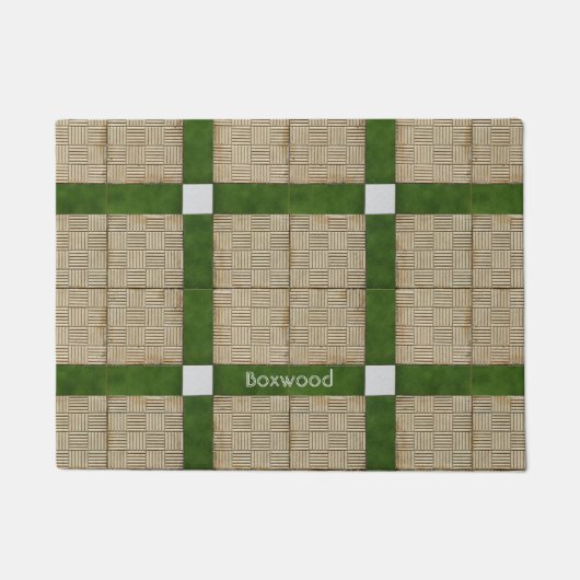 Keramische betonnen tegels mediterrane patroonnaam deurmat (Voorkant)