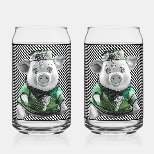 Keramische Biggelglas Blikvorm Glas (Voorkant)