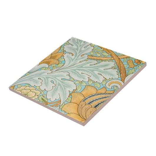  keramische bladkeramische  tegeltje (Zijkant)