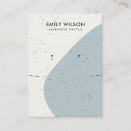 KERAMISCHE BLAUWE GRIJZE GOLF KETTING OORBEL DISPL VISITEKAARTJE