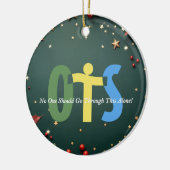 Keramische cirkelvormgeving keramisch ornament (Links)