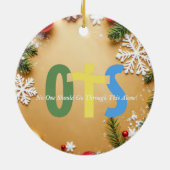 Keramische cirkelvormgeving keramisch ornament (Achterkant)