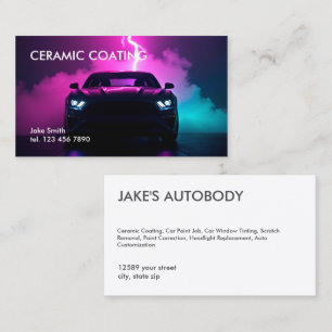 Keramische Coating Auto Body Visitekaartje