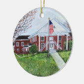 Keramische Courthouse Ornament (Links)