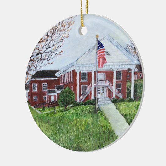 Keramische Courthouse Ornament (Links)