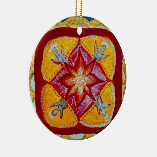 Keramische decoratie Mandala Vrede (Rechts)