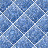 Keramische Decoratieve Tegel Blauw water look Tegeltje