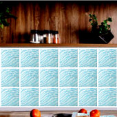 Keramische Decoratieve Tegel Turquoise waterlook Tegeltje