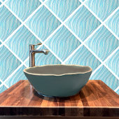 Keramische Decoratieve Tegel Turquoise waterlook Tegeltje