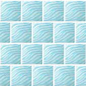 Keramische Decoratieve Tegel Turquoise waterlook Tegeltje