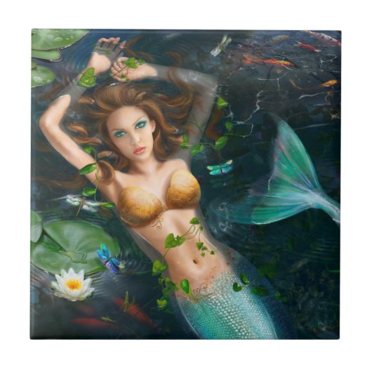 Keramische decoratieve tegels in het meer tegeltje (Voorkant)