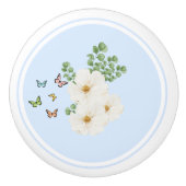 Keramische deurknop - Floral Keramische Knop (Voorkant)