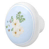 Keramische deurknop - Floral Keramische Knop (Rechts)