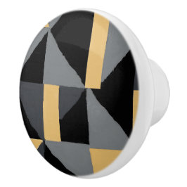 Keramische deurknop – Geometrische decoratie Knop
