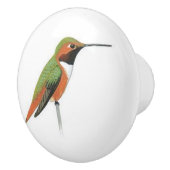 Keramische deurknop met een Hummingbird Keramische Knop (Rechts)
