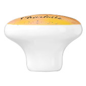 Keramische deurknop - Winnie de Poeh Keramische Knop (Zijkant)